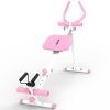 4-in-1 Ab Workout Exercise Equipment Rowing Machine Leg Press Machine Ab Glider Machine Roman Chair Fitness Equipment for Ab Workout Core Strength Tra