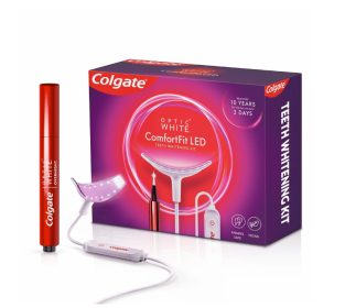 Colgate Optic White ComfortFit LED Hydrogen Peroxide Teeth Whitening Kit