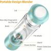 Portable Blender USB Rechargeable, Personal Size Blender for Shakes and Smoothies, Strong Cutting Power with Six Blades, 13.5Oz Juicer Cup for Sports