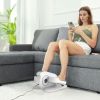 Soozier Under Desk Elliptical Machine, Ellipse Leg Exerciser for Seniors with LCD Monitor, Remote Control and 10 Speeds